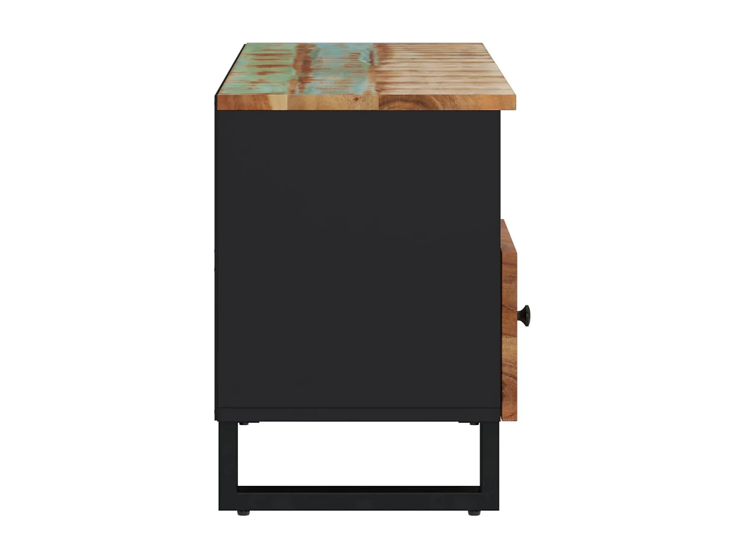 Móvel de TV 100x33x46 cm madeira recuperada maciça e derivados