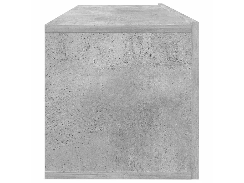 Meuble TV Gris béton 100x30x30 cm Bois d’ingénierie