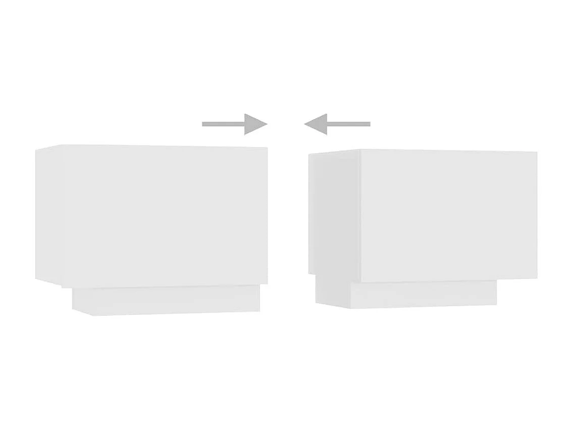 Móvel de TV com luzes LED 180x35x40 cm branco