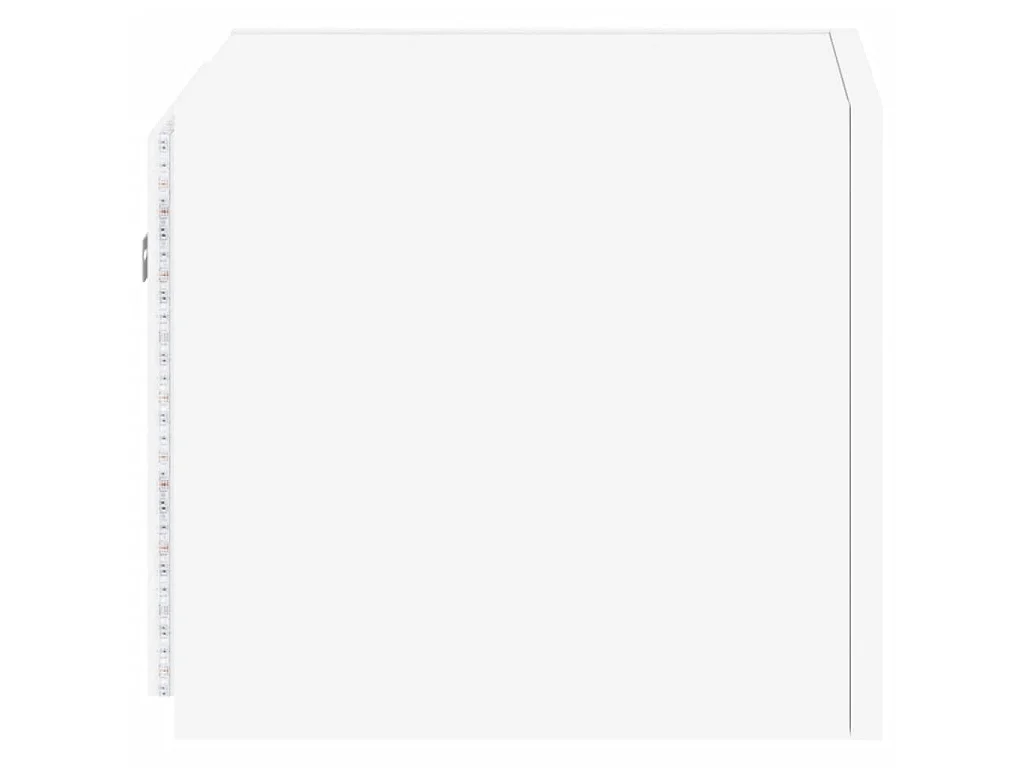 Tv-wandmeubel met LED-verlichting 30,5x35x30 cm wit