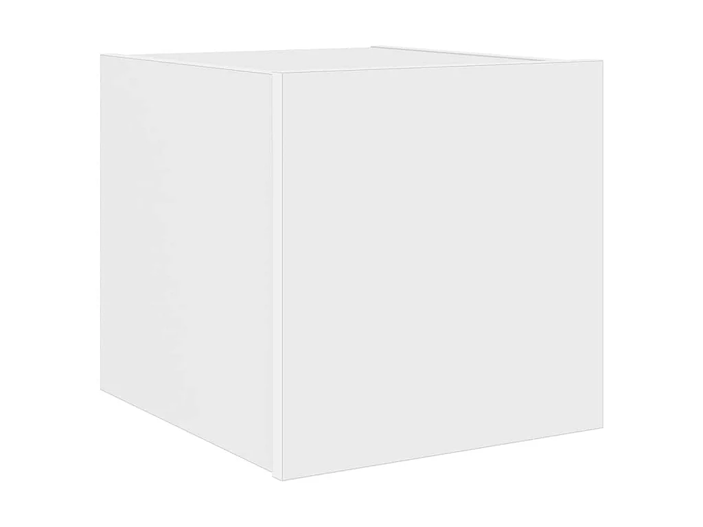 Mobile TV a Parete con Luci LED Bianco 30,5x35x30 cm
