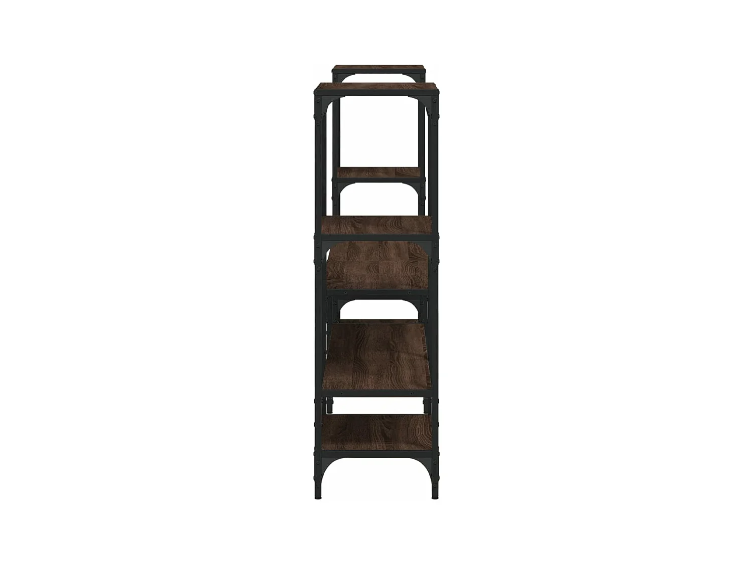 Tv-meubel 206,5x28,5x95 cm bewerkt hout bruin eikenkleurig