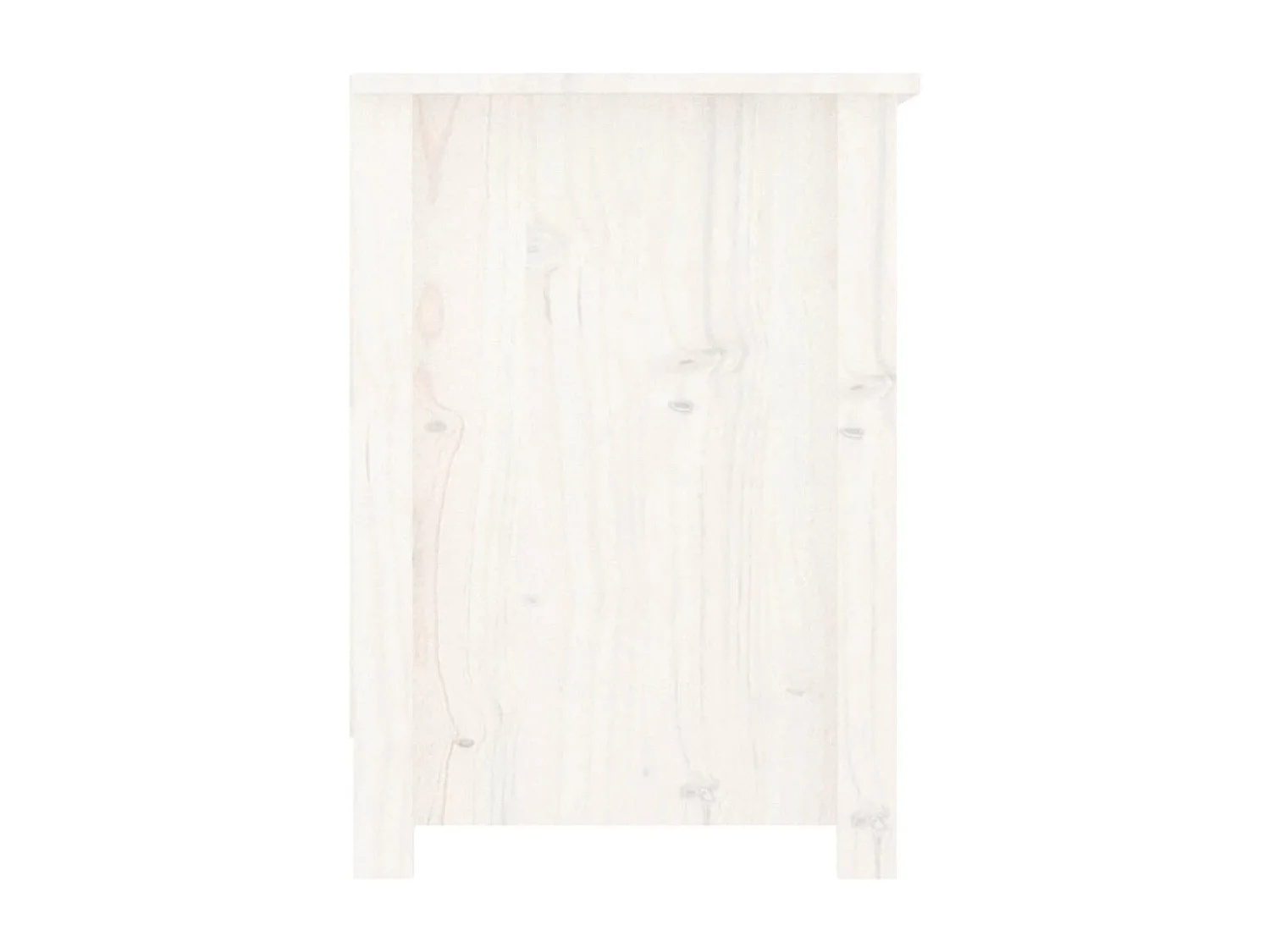 Meuble TV Blanc 103x36,5x52 cm Bois de pin massif