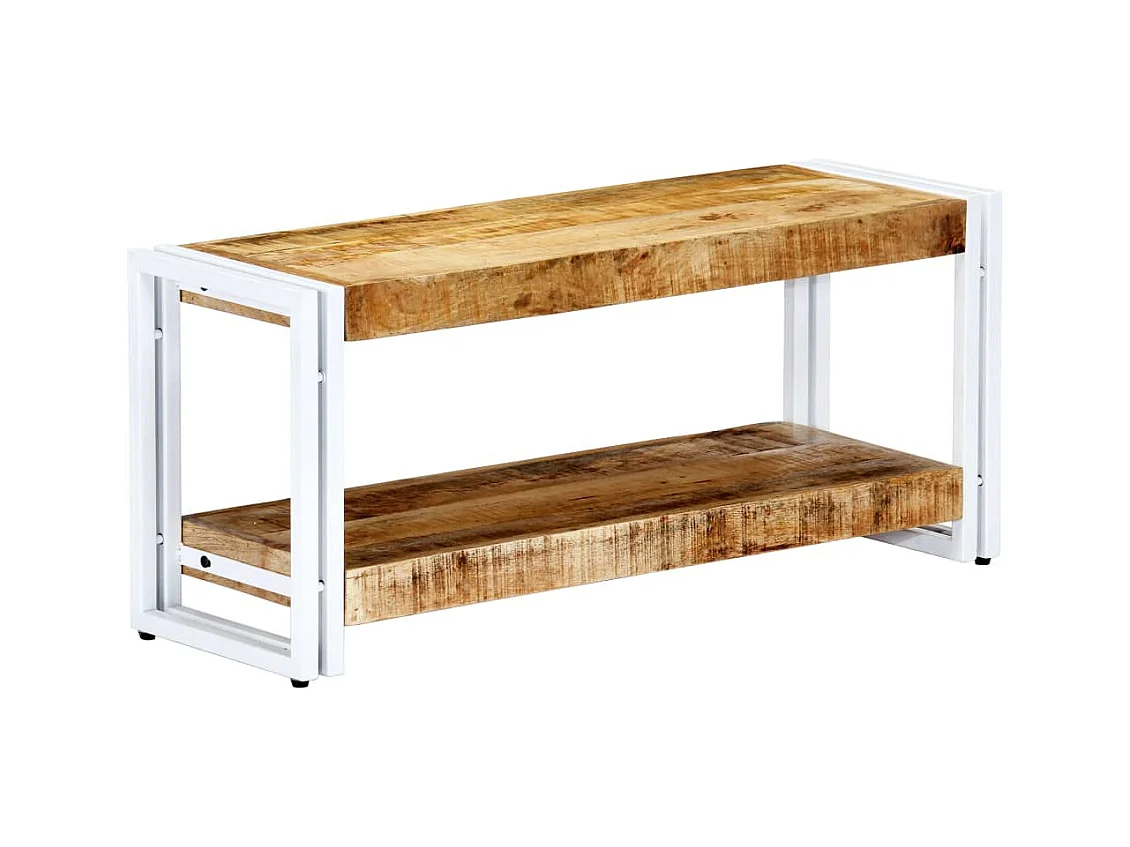 Meuble TV 90x30x40 cm Bois massif de manguier