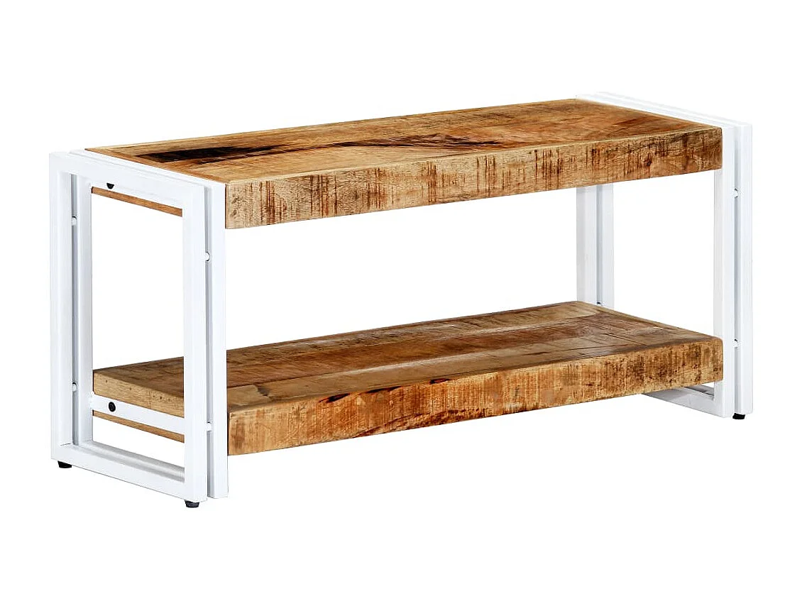 Mobile Porta TV 90x30x40 cm in Legno Massello di Mango