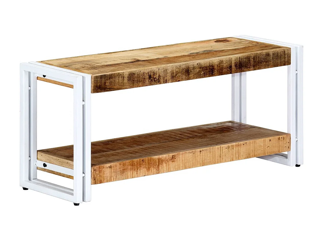 Mobile Porta TV 90x30x40 cm in Legno Massello di Mango