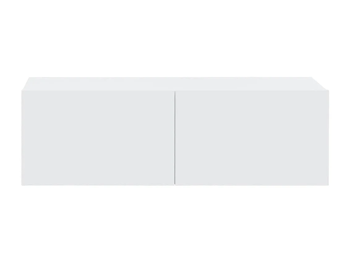 Ensemble de meubles TV 4 pcs Blanc Bois d'ingénierie