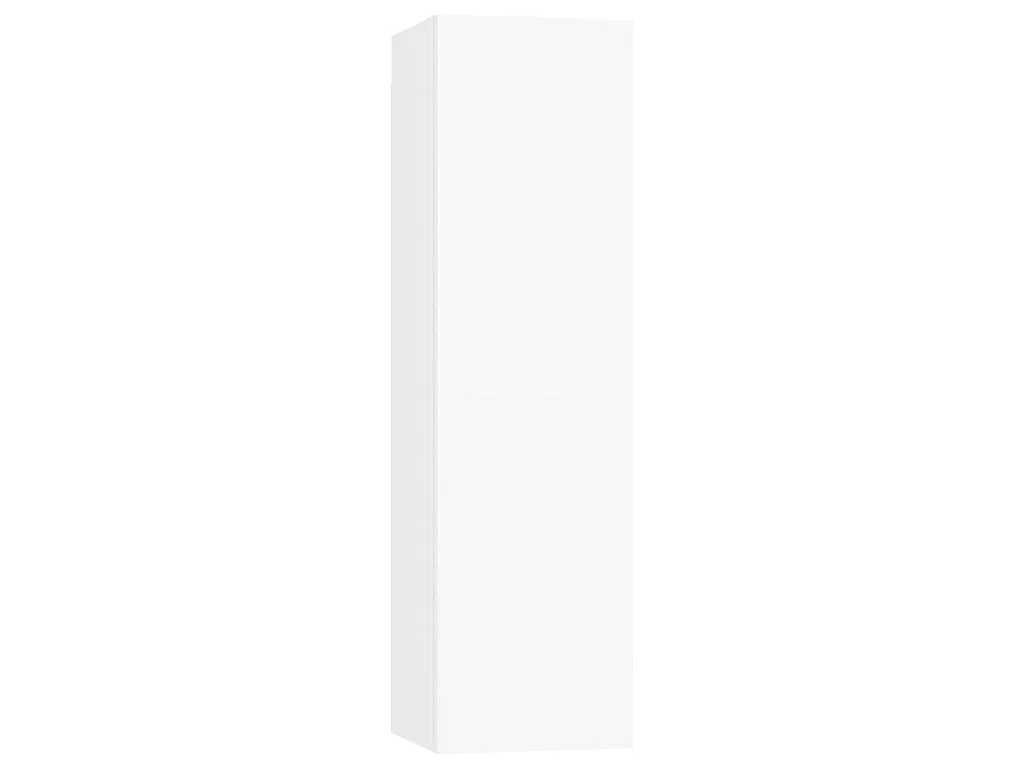 Ensemble de meubles TV 4 pcs Blanc Bois d'ingénierie
