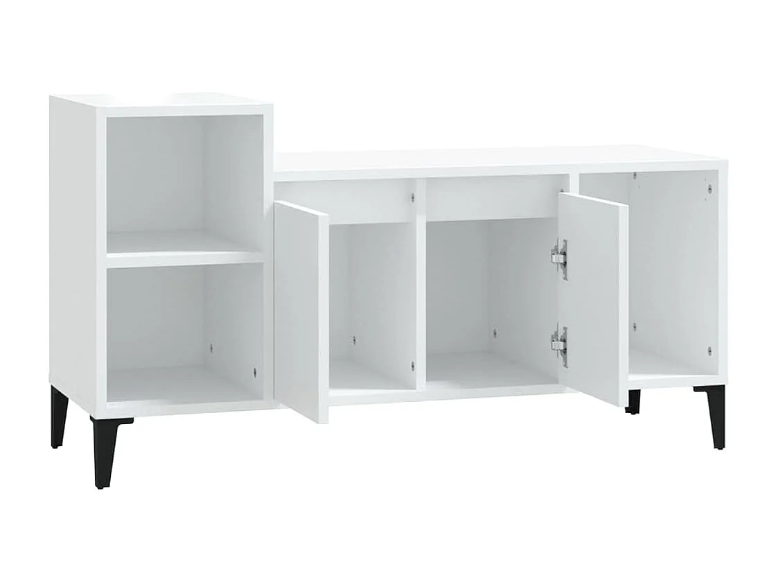 TV-Schrank Weiß 100x35x55 cm Holzwerkstoff