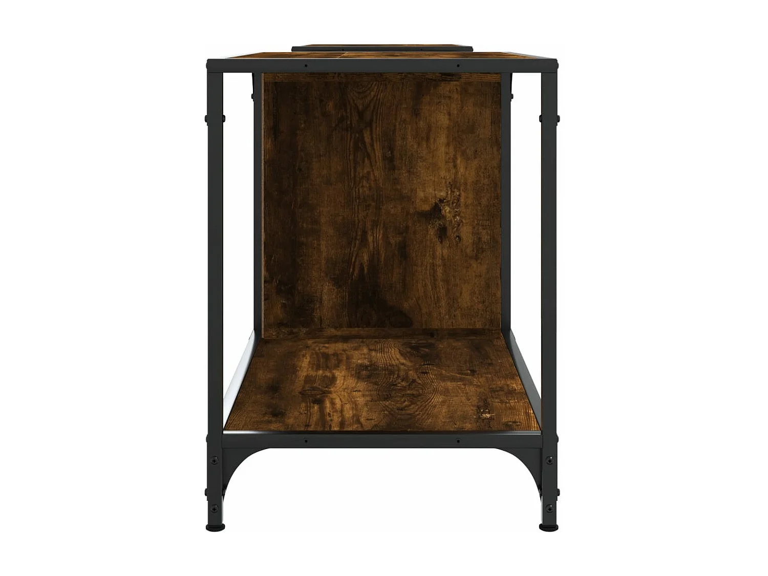 Meuble TV chêne fumé 203x37x50 cm bois d'ingénierie