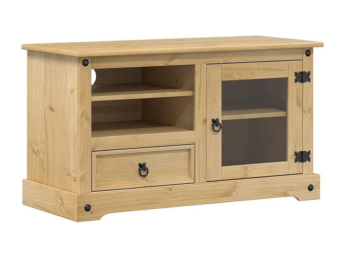 TV-Schrank Corona 100x45x58 cm Massivholz Kiefer