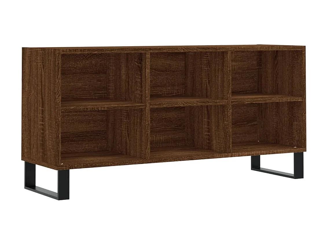 Móvel de TV 103,5x30x50 cm derivados madeira carvalho castanho