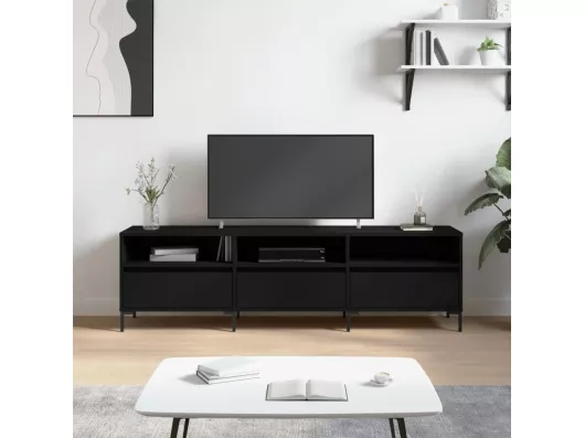 Kauf Unique TV-Schrank Schwarz 150x30x44,5 cm Holzwerkstoff