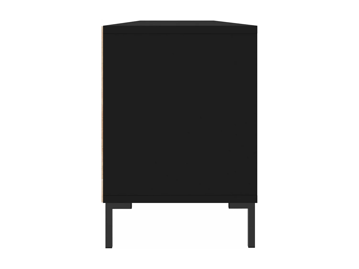 Mobile Porta TV Nero 150x30x44,5 cm in Legno Multistrato