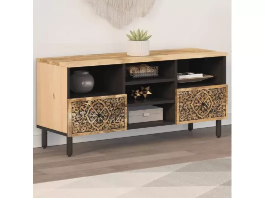 Kauf Unique TV-Schrank 100x33x46 cm Massivholz Mango