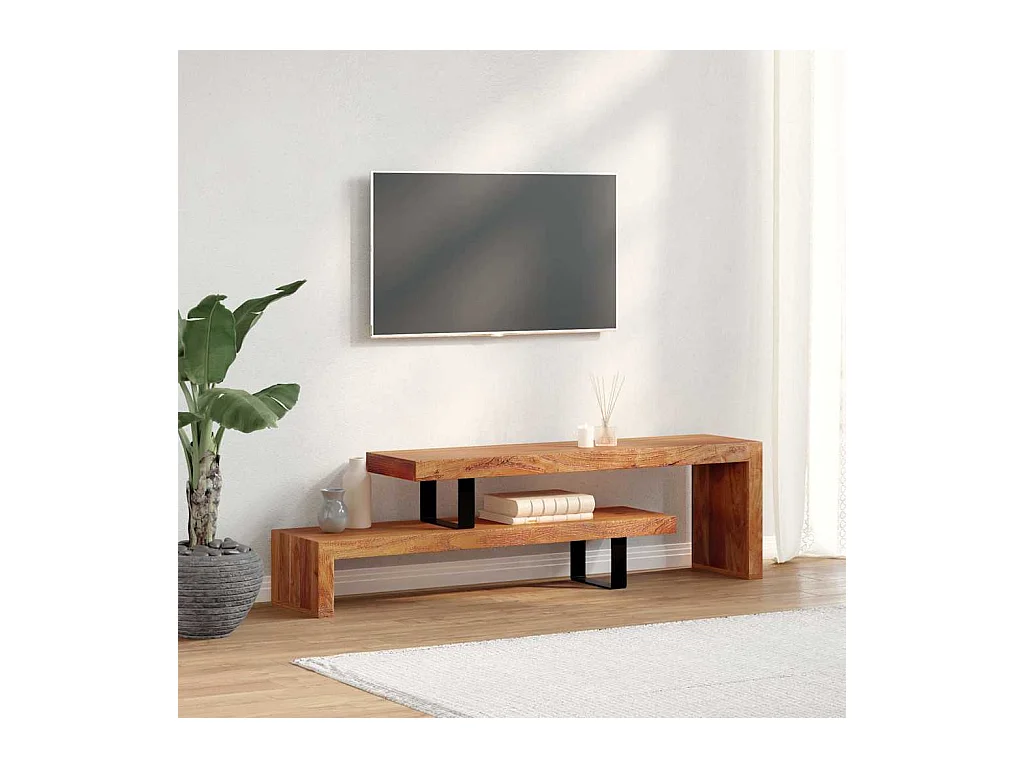 Meuble TV Bois d'acacia massif