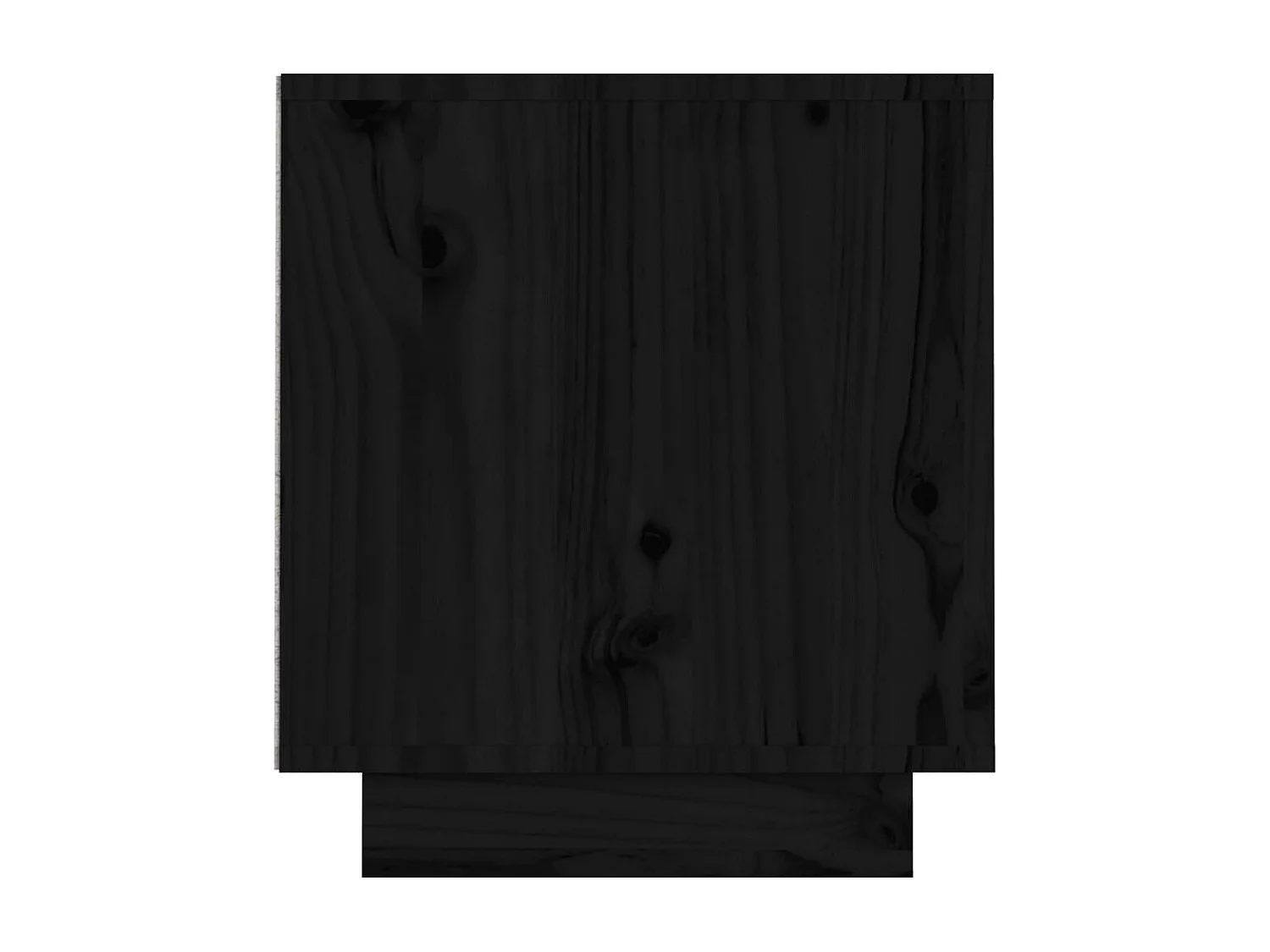 TV-Schrank Schwarz 140x35x40 cm Massivholz Kiefer