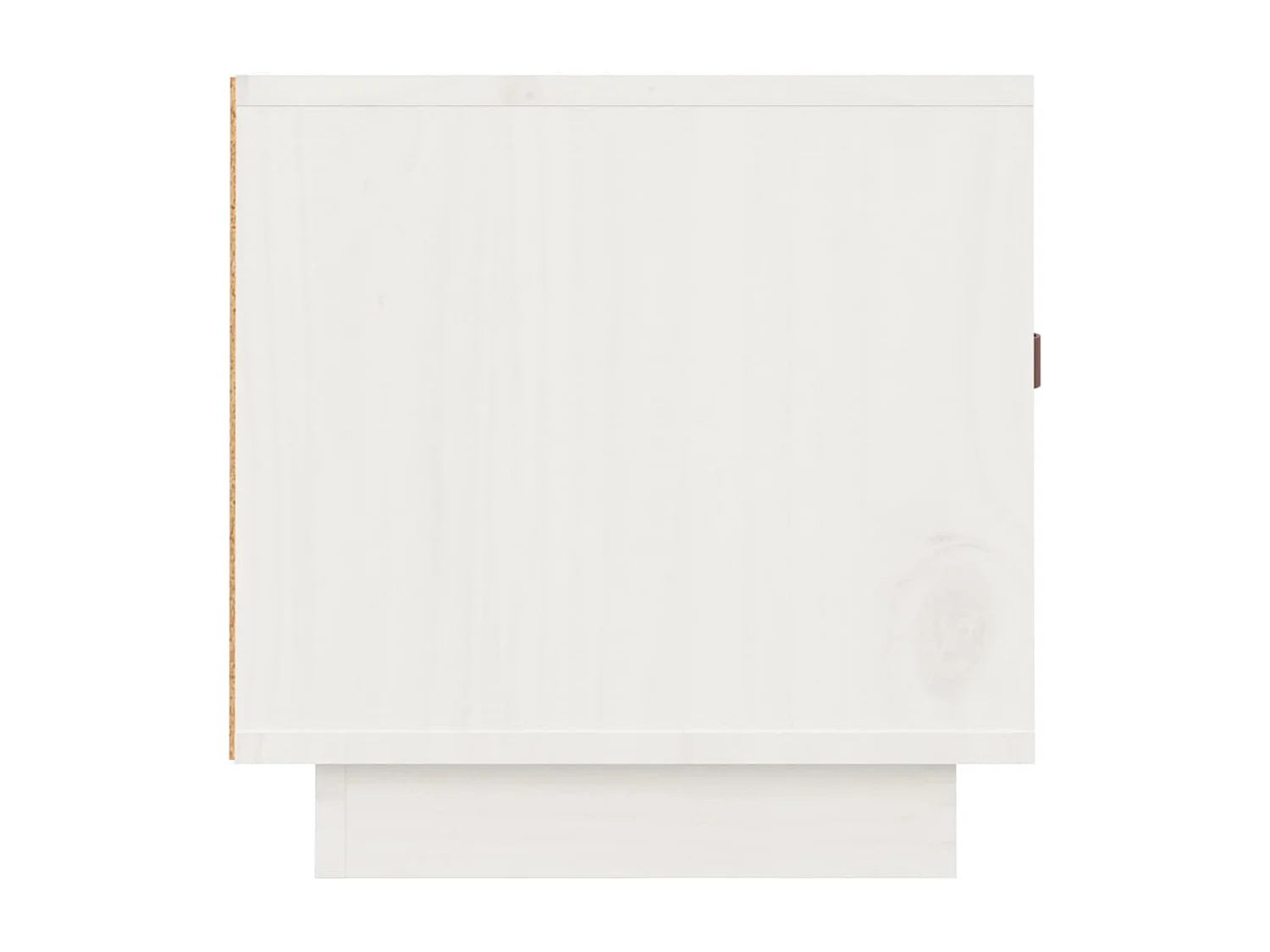 Móvel de TV 80x34x35 cm madeira de pinho maciça branco