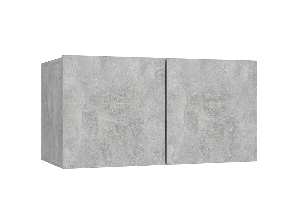 Mobili Porta TV Pensili 3pz Grigio Cemento 60x30x30 cm