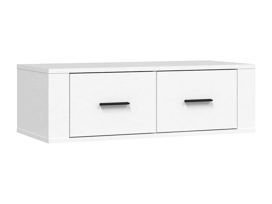 Meuble TV suspendu Blanc 80x36x25 cm Bois d'ingénierie