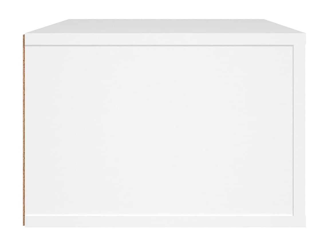 Meuble TV suspendu Blanc 80x36x25 cm Bois d'ingénierie