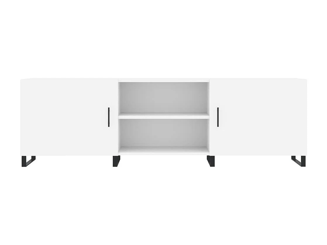 Mobile Porta TV Bianco 150x30x50 cm in Legno Multistrato