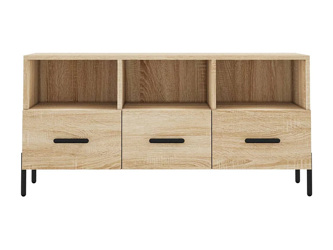 Mueble de TV madera de ingeniería roble Sonoma 102x36x50 cm