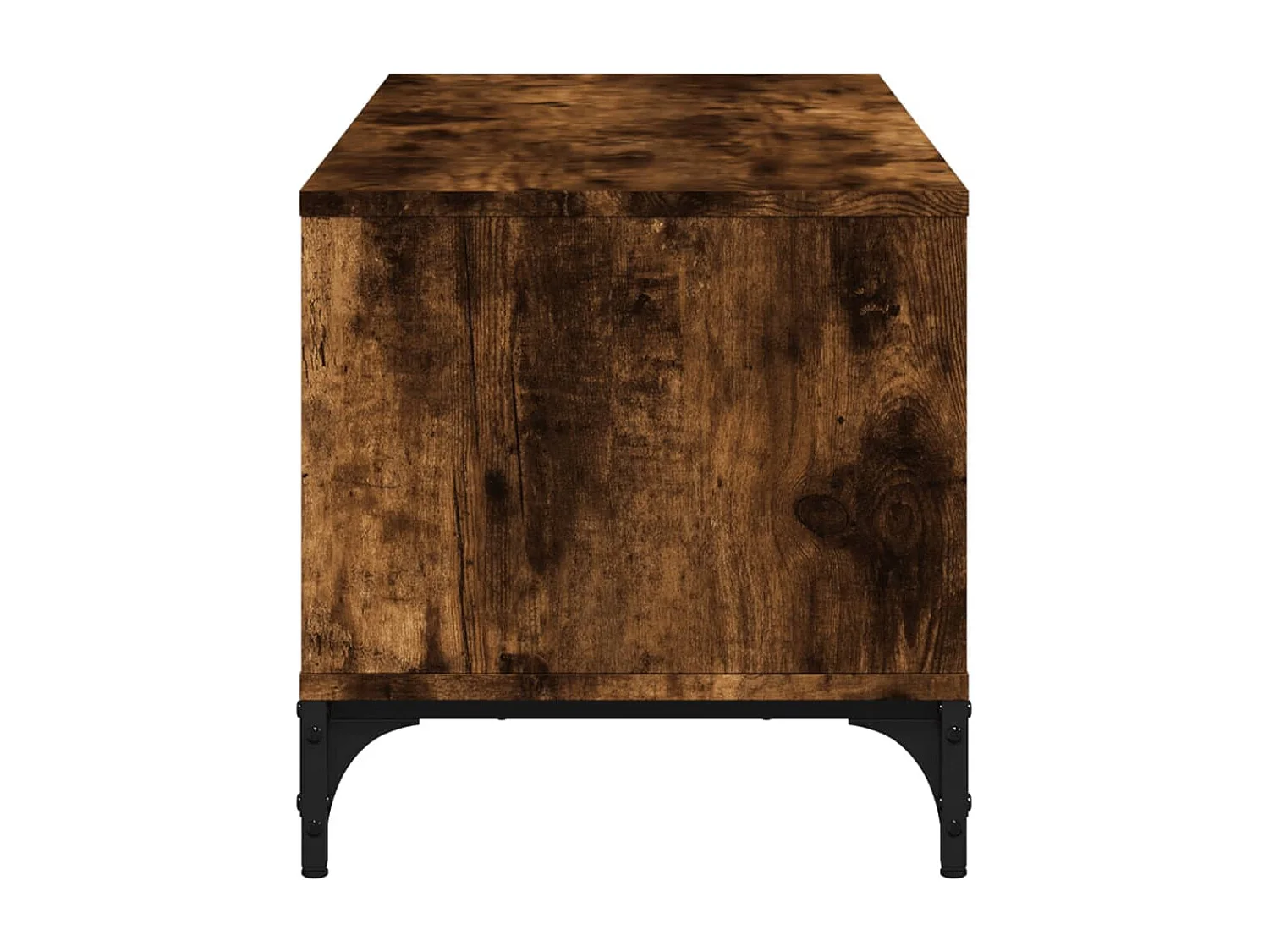 TV-Schrank Räuchereiche 102x40x41 cm Holzwerkstoff und Stahl