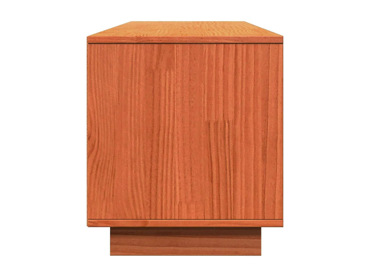 TV-Schrank Wachsbraun 140x35x40 cm Massivholz Kiefer