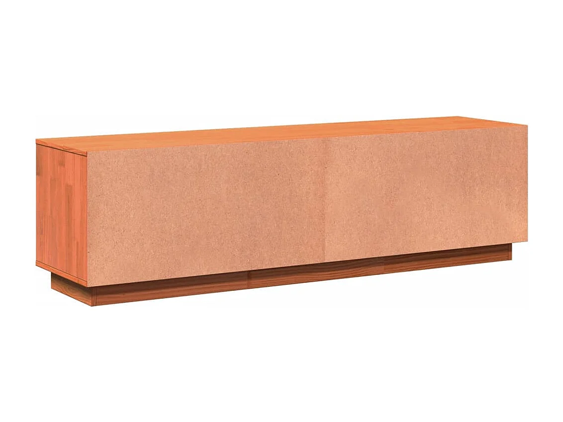 TV-Schrank Wachsbraun 140x35x40 cm Massivholz Kiefer