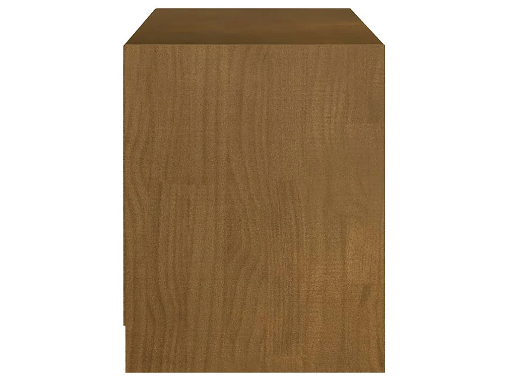 TV-Schrank Honigbraun 104x33x41 cm Massivholz Kiefer