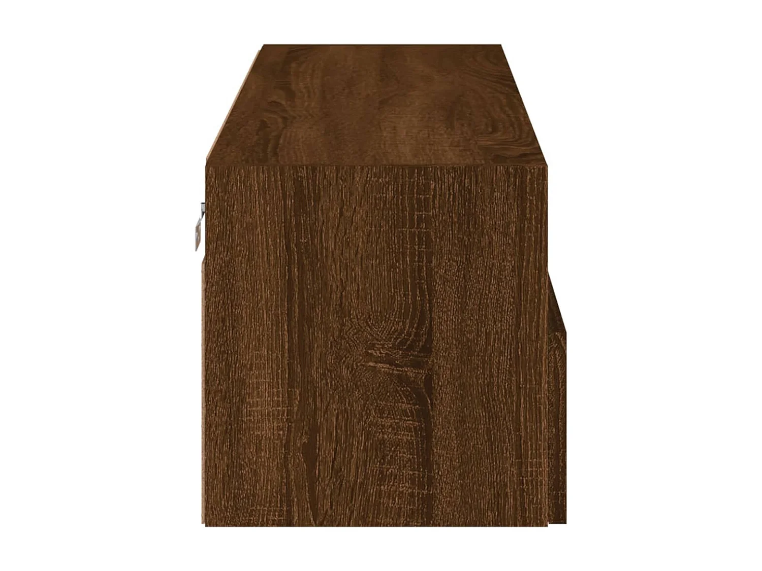 Mobile TV a Parete Rovere Marrone 100x30x30cm Legno Multistrato