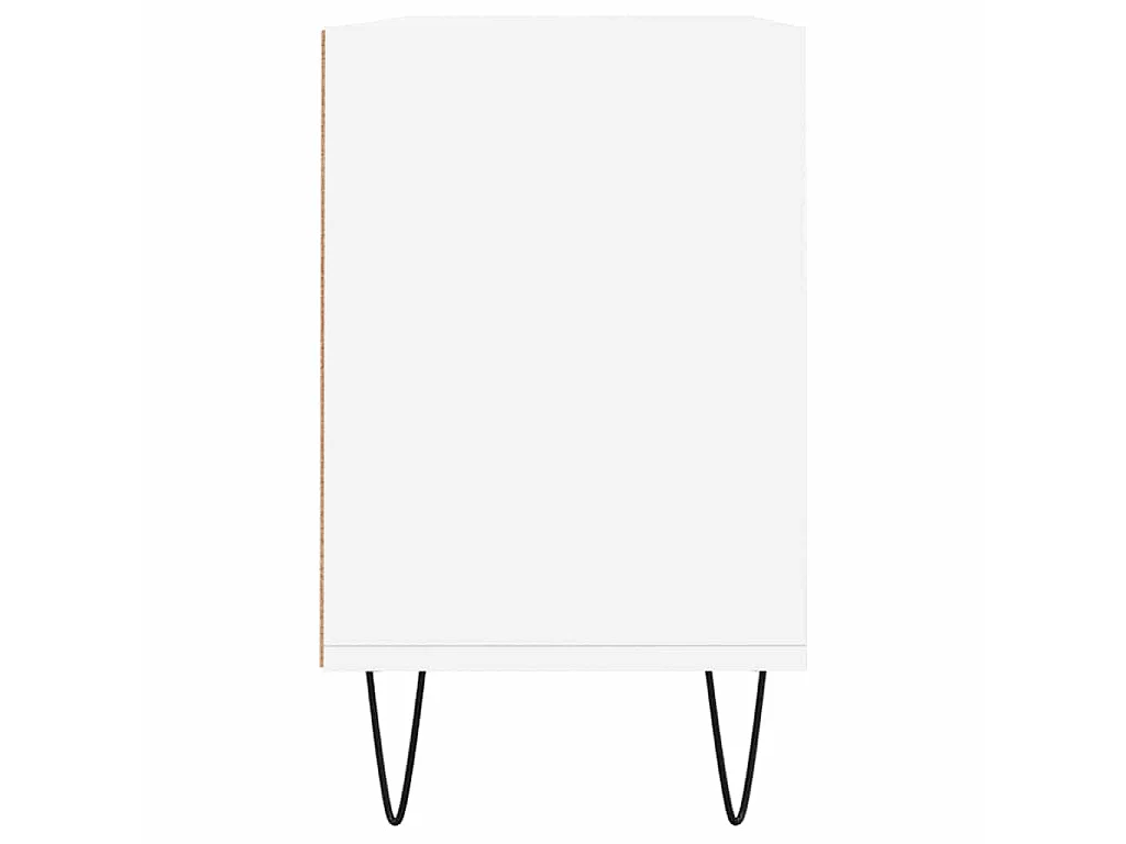 Meuble TV blanc 103,5x30x50 cm bois d'ingénierie