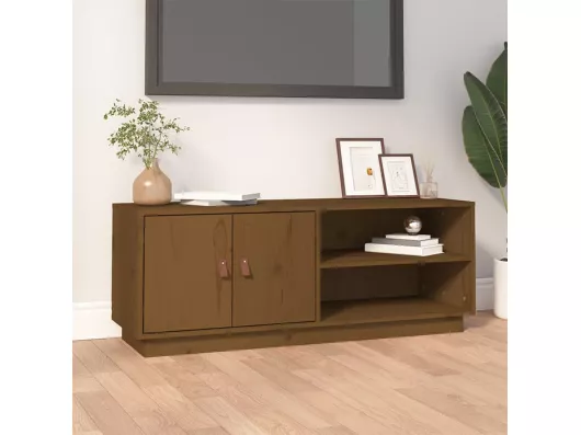 Kauf Unique TV-Schrank Honigbraun 105x34x40 cm Massivholz Kiefer