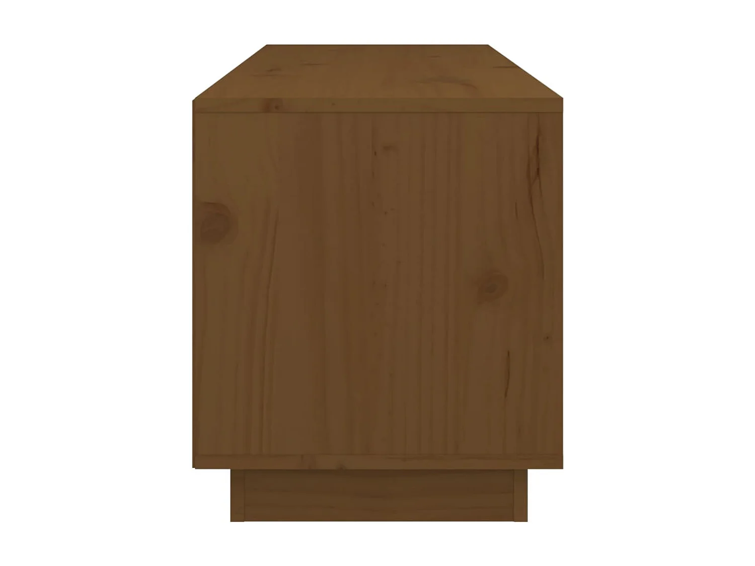 Meuble TV Marron miel 105x34x40 cm Bois de pin massif