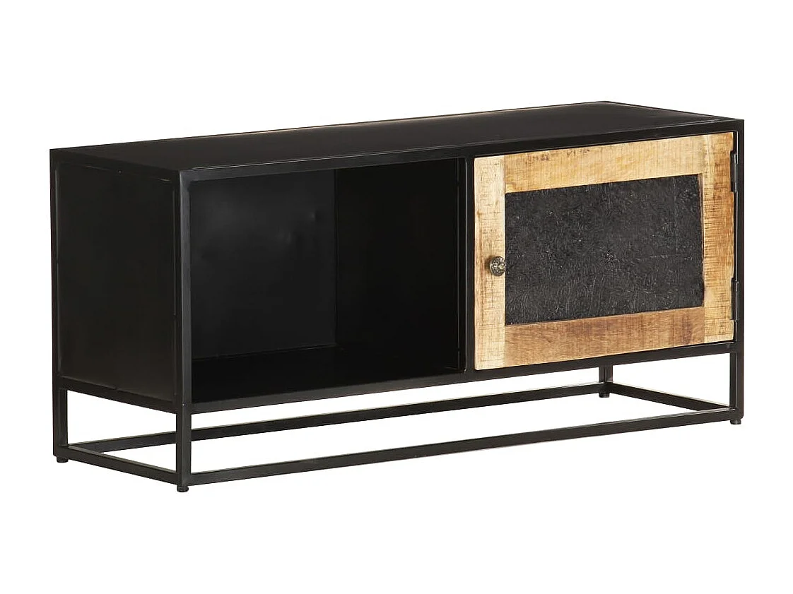 TV-Schrank 90x30x40 cm Raues Mangoholz