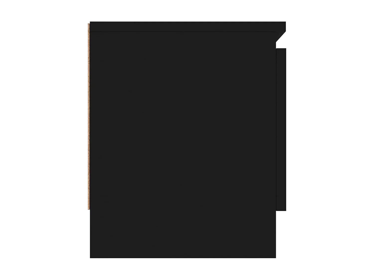 Mueble de TV con puerta negro 102x30x36 cm