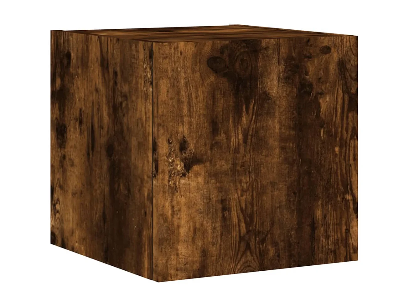 5 pcs móveis de parede para TV com luzes LED carvalho fumado