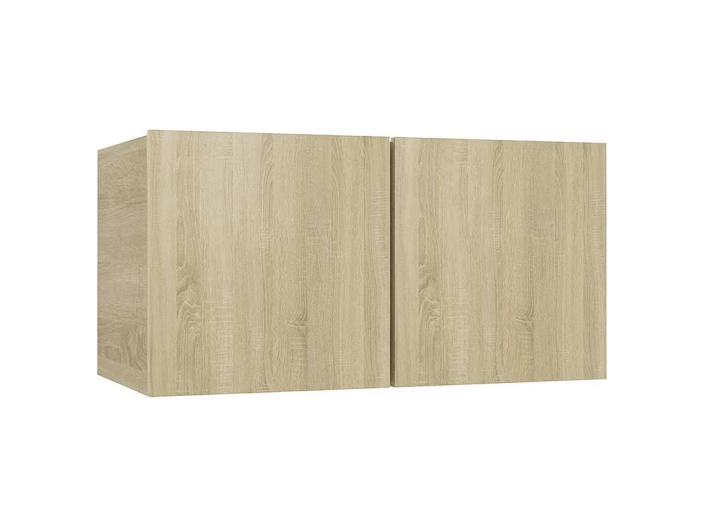 Muebles de salón colgantes 3 uds roble Sonoma 60x30x30 cm