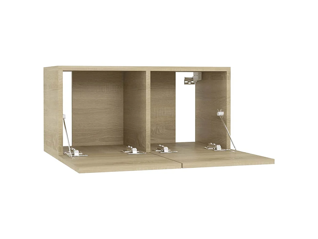 Muebles de salón colgantes 3 uds roble Sonoma 60x30x30 cm