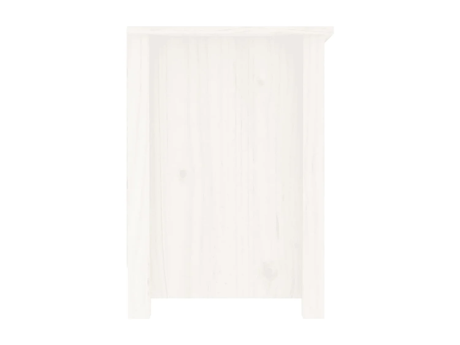 TV-Schrank Weiß 103x36,5x52 cm Massivholz Kiefer