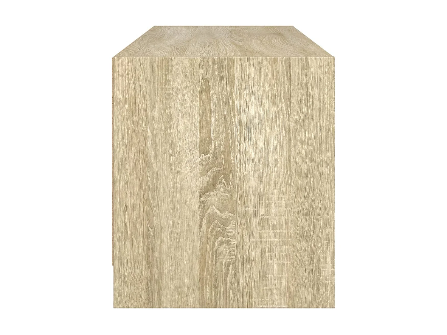 Mobile Porta TV con Ante in Vetro Rovere Sonoma 102x37x42 cm