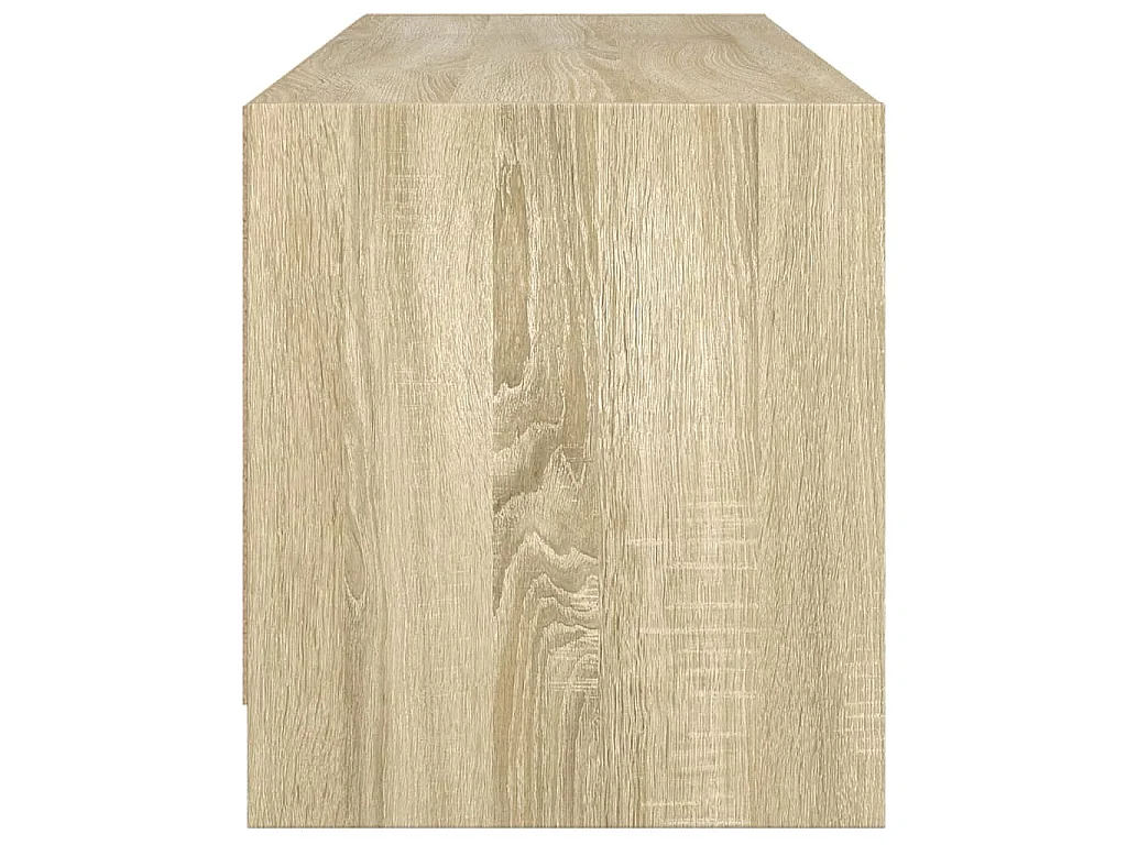 Móvel de TV c/ portas de vidro 102x37x42 cm carvalho sonoma