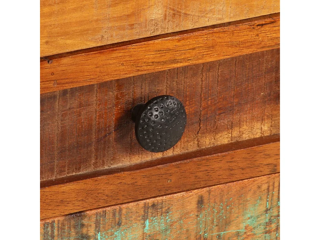 Mueble para TV madera maciza reciclada 80x30x40 cm