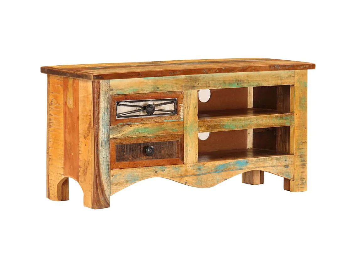 Meuble TV 80x30x40 cm Bois de récupération massif