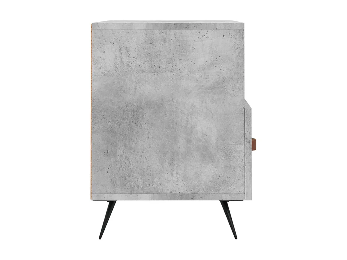 TV-Schrank Betongrau 80x36x50 cm Holzwerkstoff