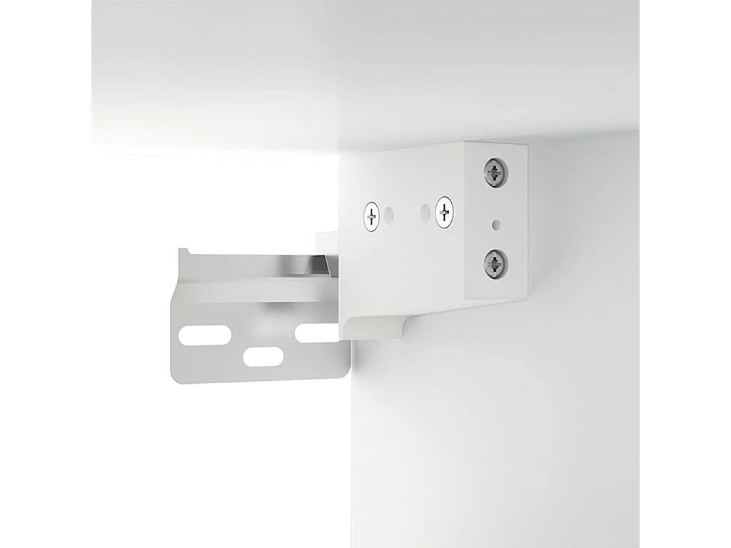 Móveis de TV de parede 2 pcs 100x34,5x40 cm branco