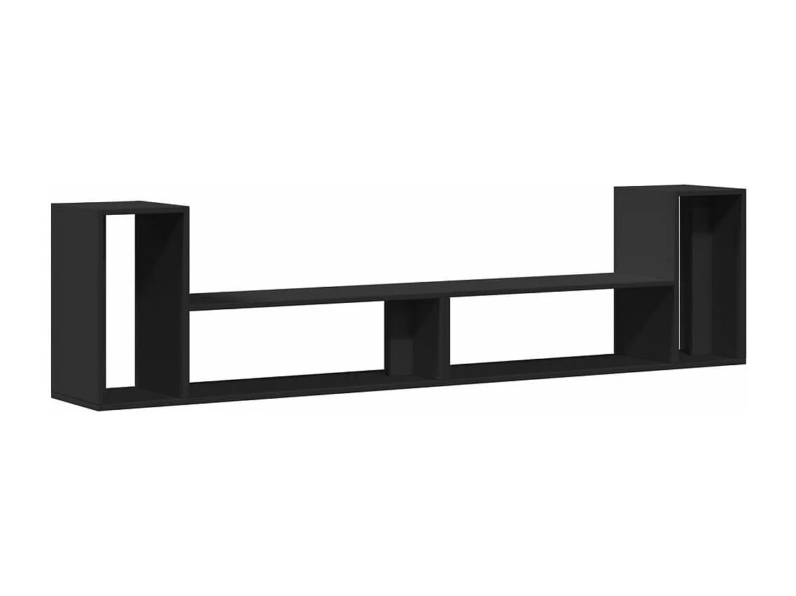 Meubles TV 2 pcs noir 100x30x50 cm bois d'ingénierie