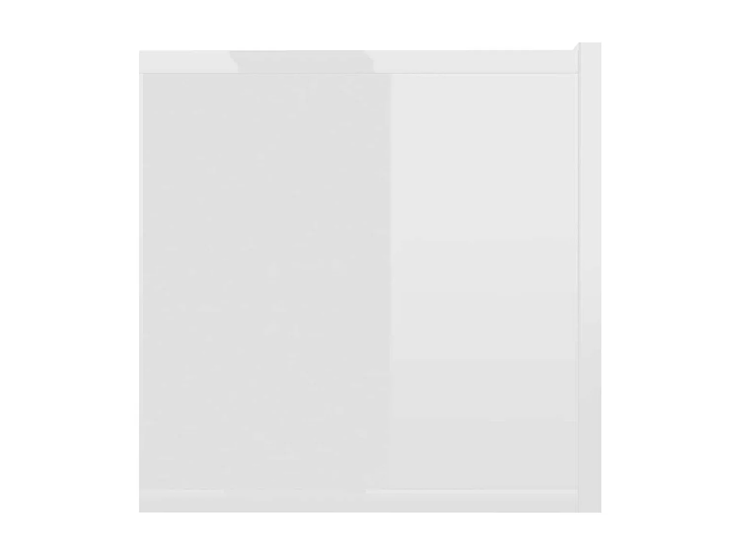Meuble TV Blanc brillant 120x30x30 cm Bois d’ingénierie