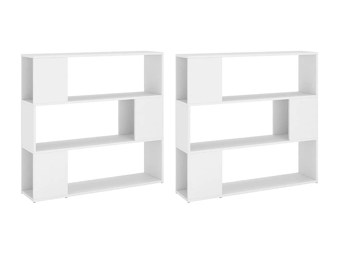 Estantería divisor de espacios blanco 100x24x188 cm